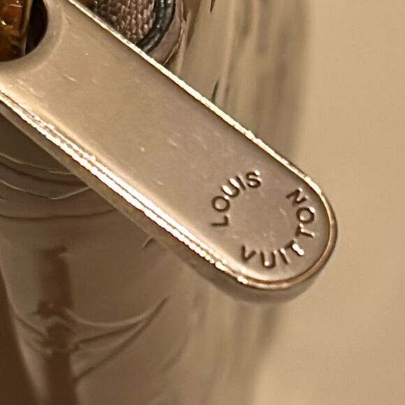 Louis Vuitton Zip Around Vernis Long Wallet Cream Tan LV All Over Logo Print - Picture 5 of 12